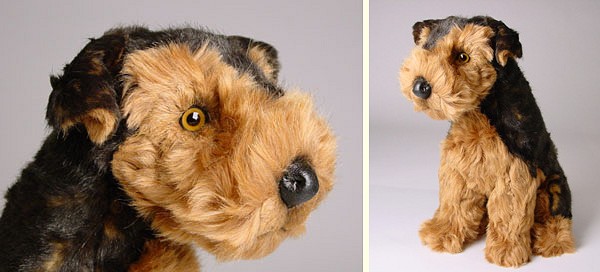 stuffed airedale terrier