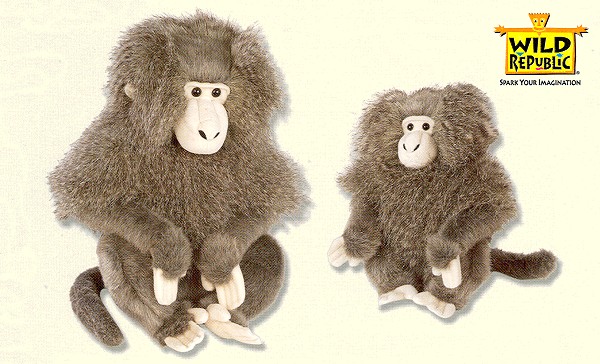 Wild Republic Stuffed Plush Hamadryas Baboons
