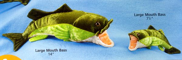 Stuffed Plush Large Mouth Bass