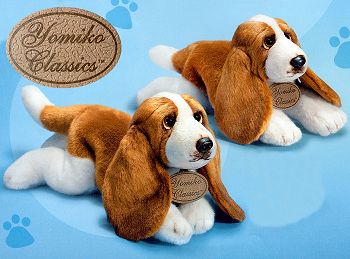 stuffed basset hound toy