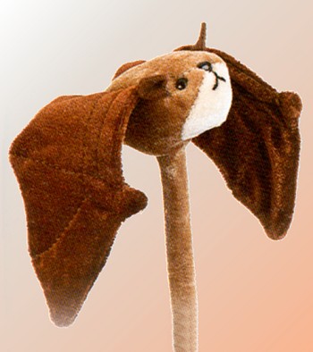 Wild Stix Plush Brown Bat
