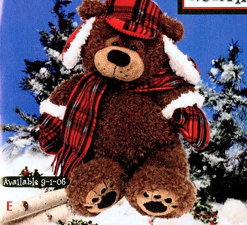 holiday plush bear