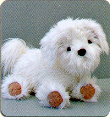 Stuffed Plush Bichon Handbag