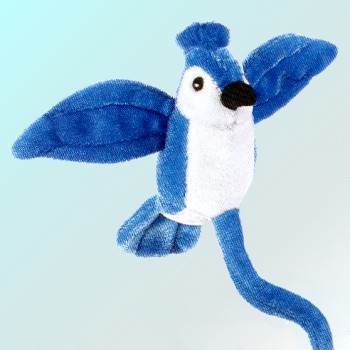 stuffed blue jay