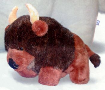 giant stuffed buffalo