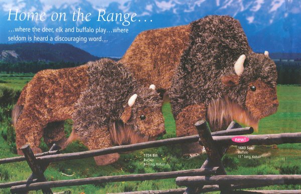 Douglas Stuffed Plush Buffalos