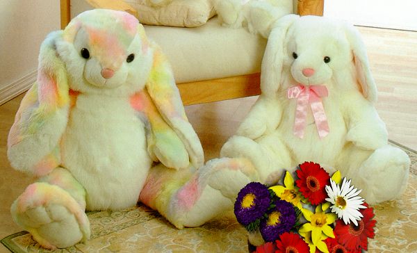 Big Stuffed Easter Bunnies