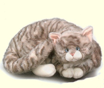 Stuffed Plush Grey Cat from Russ
