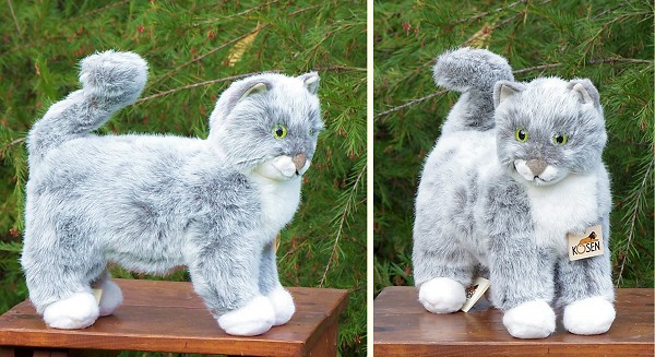 gray cat stuffed animal