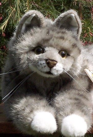 Kosen Plush Grey Tabby Cat