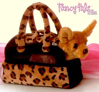 Fancy Pal Plush Chihuahua with Pet Carrier