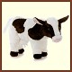 king plush green cow