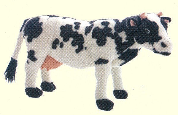 large stuffed cow toy