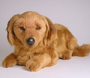 Piutre Stuffed Plush Lying Dachshund Puppy