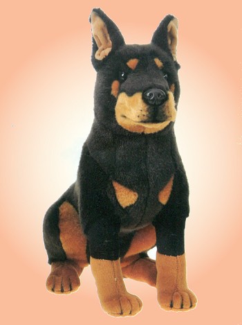 doberman pinscher stuffed animal