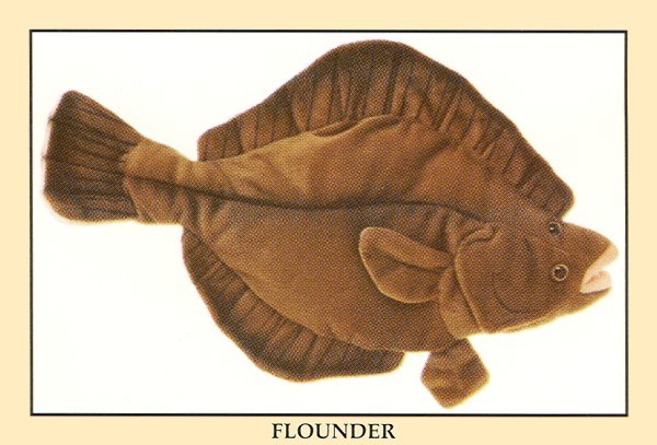 Stuffed Plush Flounder Fish