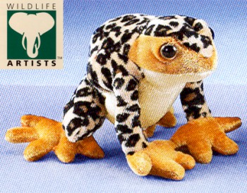 Wildlife Artists Stuffed Plush American Leopard Frog