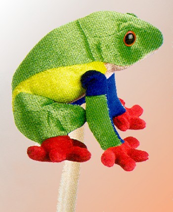 Wild Stix Plush Red-Eyed Tree Frog
