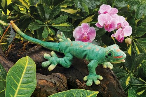 Folkmanis Stuffed Plush Gecko Hand Puppet