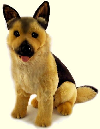 stuffed german shepherd puppy