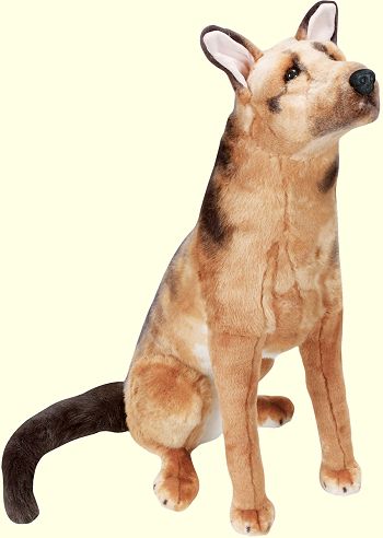 Stuffed Plush Life Size German Shepherd