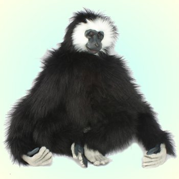 Hansa Stuffed Plush Black Gibbon