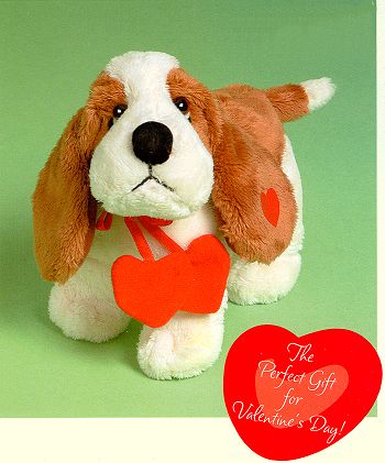 valentine's day plush puppy