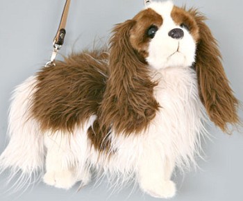 Stuffed Plush King Charles Cavalier Handbag