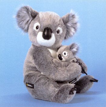 Mama & Baby Stuffed Koalas