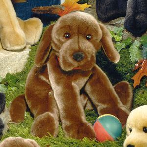 Large Boomer Plush Chocolate Lab