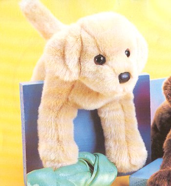 Stuffed Plush Spanky Yellow Lab