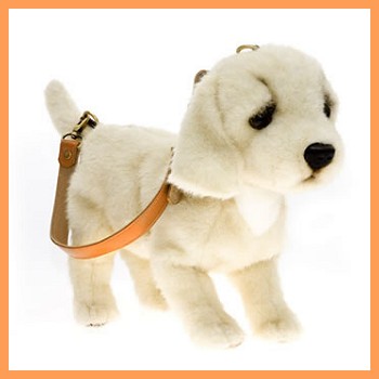 Stuffed Plush Yellow Lab Handbag