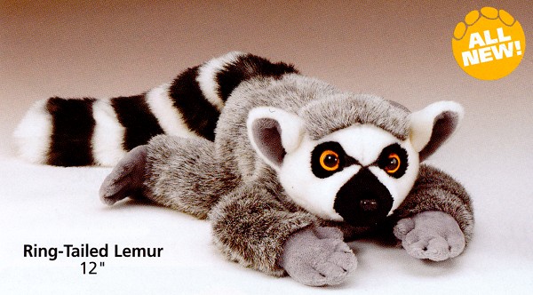 Wildlife Artists Floppy Plush Ring-Tailed Lemur