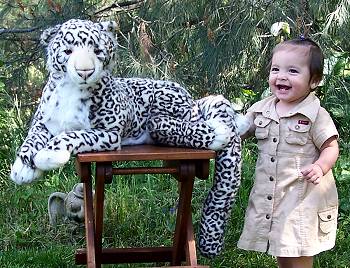 Hansa Stuffed Plush Snow Leopard