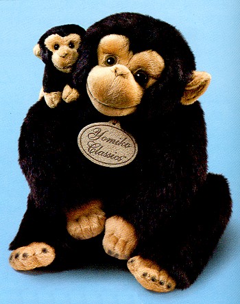 Yomiko Stuffed Plush Mom and Baby Monkeys