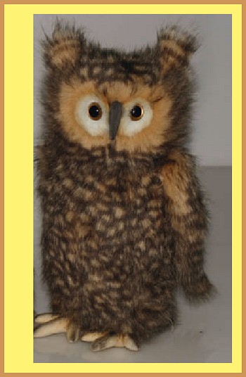 Poseable Stuffed Plush Owl