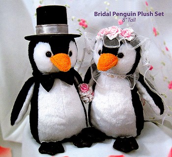 Stuffed Plush Bridal Penguins