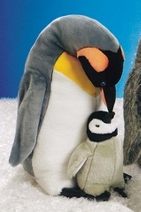 Stuffed Emperor Penguin and Baby