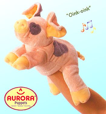 "Oink" Plush Pig Puppet