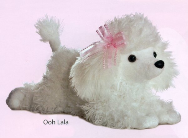 white poodle stuffed animal