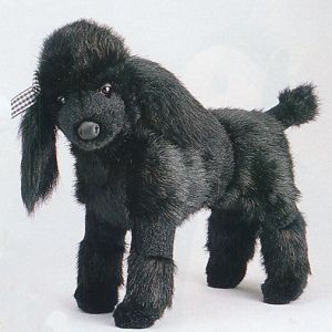 Plush Black Miniature Poodle