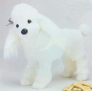 Plush White Miniature Poodle