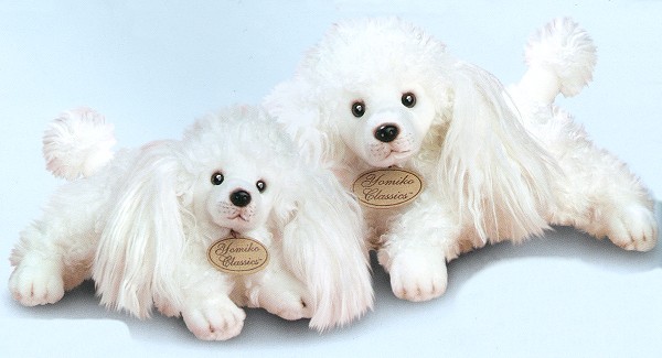 stuffed white poodle