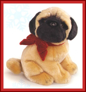 stuffed pug puppy