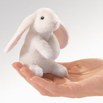Folkmanis Mini Lop Ear Rabbit Finger Puppet