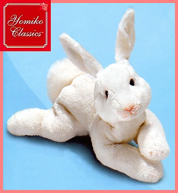 plush white rabbit