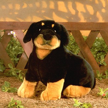 Lou Rankin Ethan Stuffed Plush Rottweiler