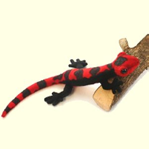 Hansa Plush Black and Red Salamander