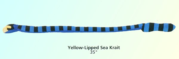 Wildlife Artists Plush Yellow Lipped Sea Krait