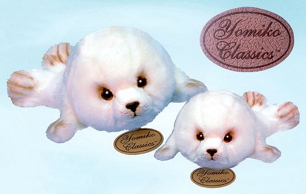 Russ Berrie Yomiko Stuffed Plush Harp Seals